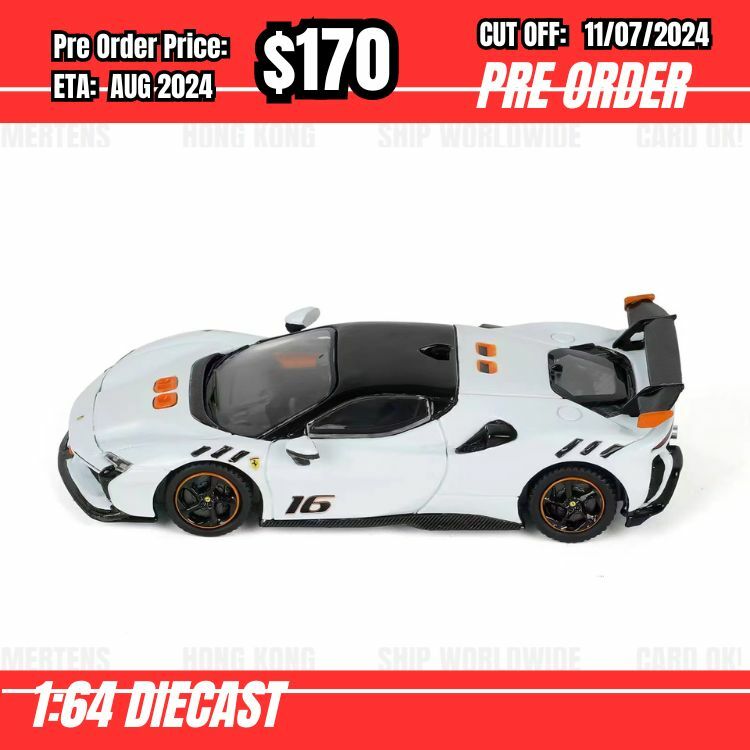 PO-$170 * XF Model * 1:64 SF90 XX Stradale Grey #16 [OD20/06]