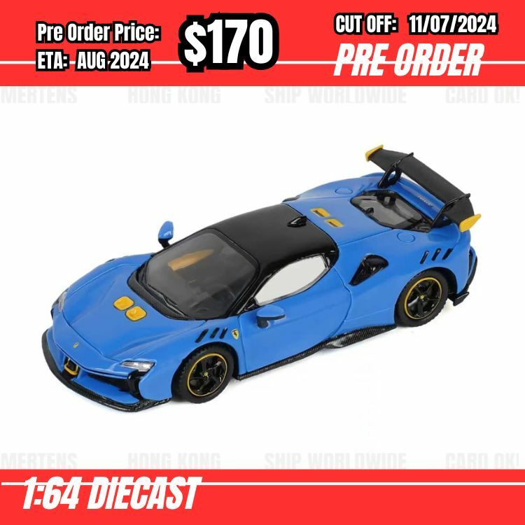 PO-$170 * XF Model * 1:64 SF90 XX Stradale Blue [OD20/06]