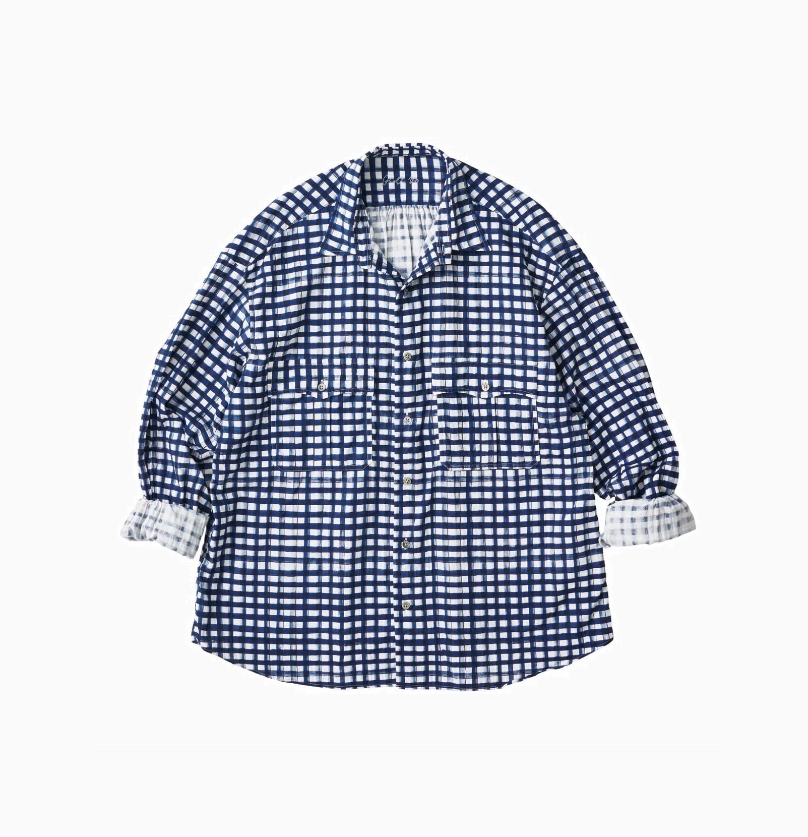 PORTER CLASSIC ROLL UP 水彩 GINGHAM SHIRT Porter Classic