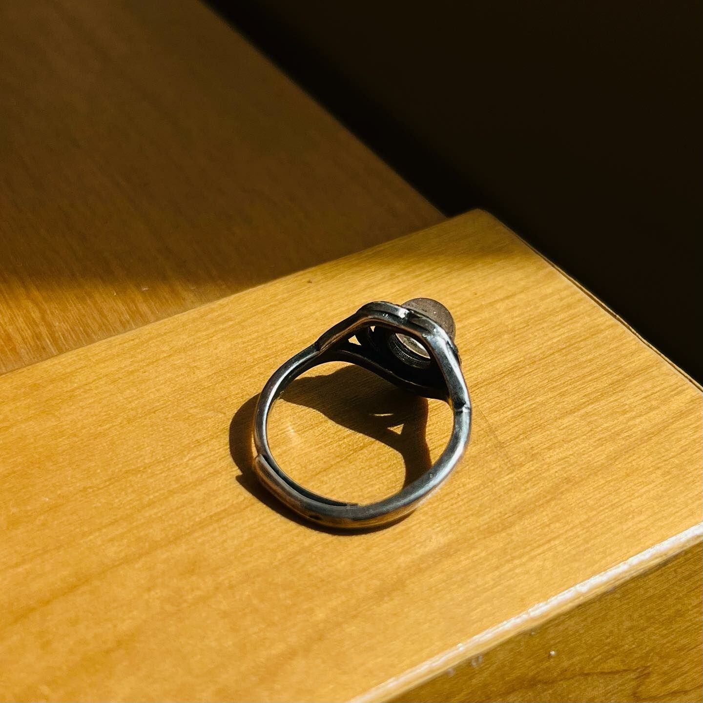 [原石] 拉長石 水晶戒指