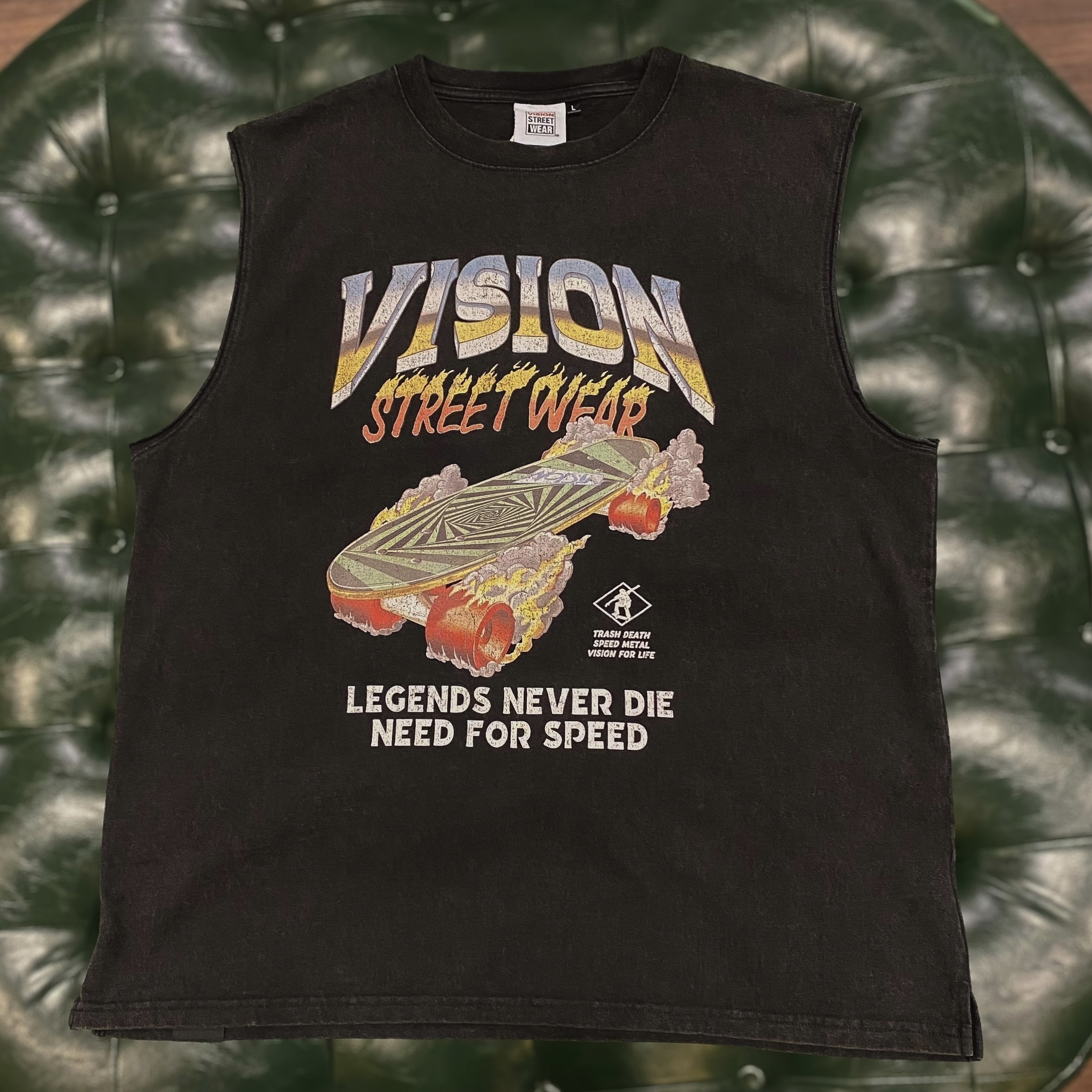 【日貨】街頭滑板水洗背心