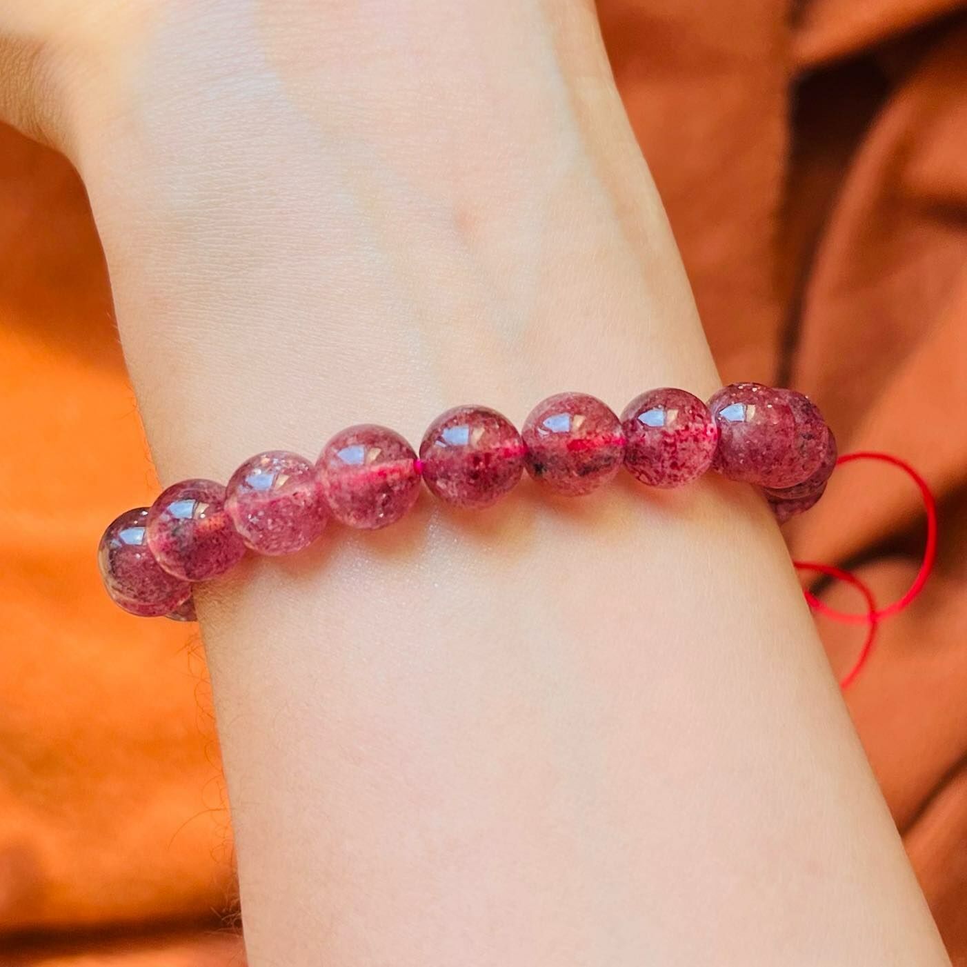 [原石] 草莓晶 水晶手串