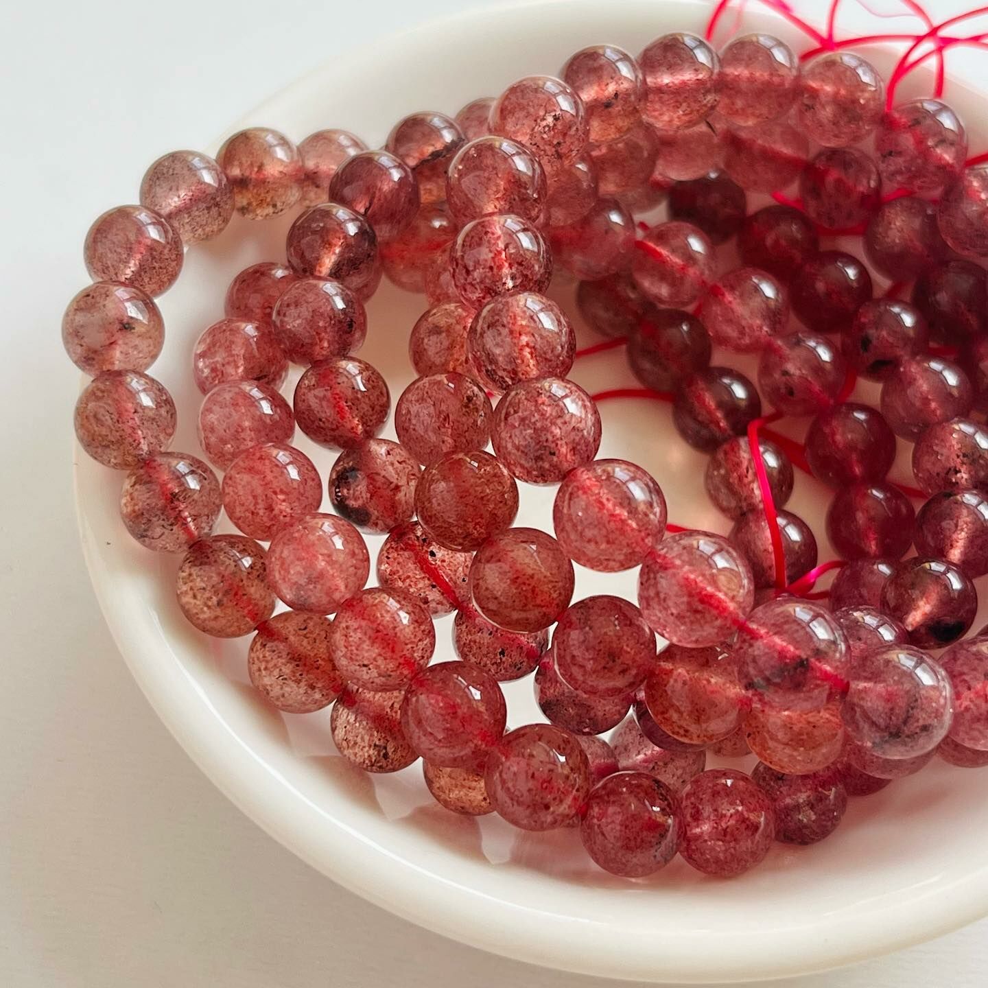 [原石] 草莓晶 水晶手串