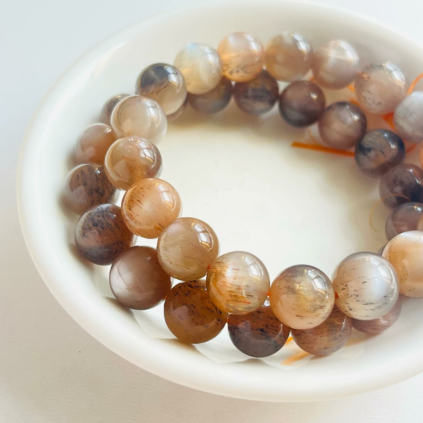 [原石] 黑金太陽骨幹 水晶手串