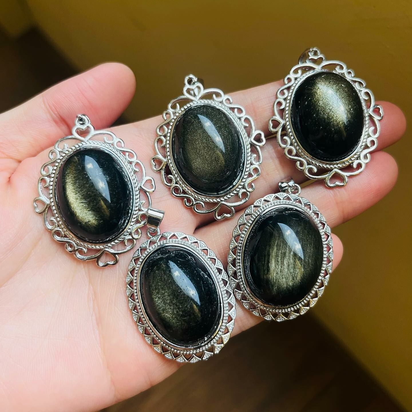 [原石] 金曜石 項鍊吊墜