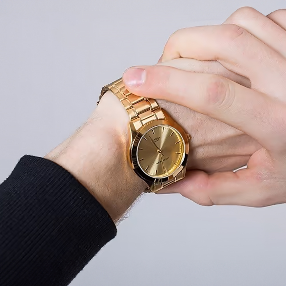 【CASIO 卡西歐】LTP-1170N-9A 經典復古金 日期顯示 無字指針 高貴淑女 溫柔優雅 小巧精緻 腕錶 手錶