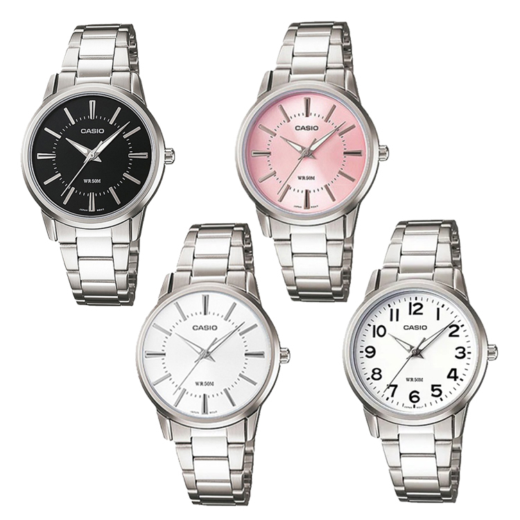 【CASIO 卡西歐】LTP-1303D 日系簡約 數字無字 休閒時尚 商務日常 不鏽鋼 對錶小款 手錶