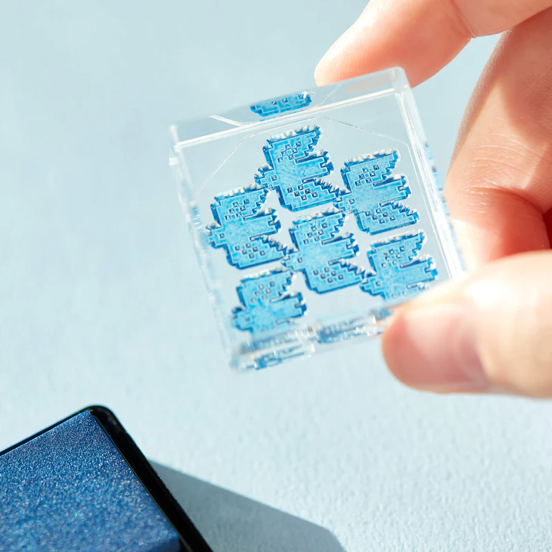 HITOTOKI 冰塊水晶印章 L尺寸 |日本KINGJIM