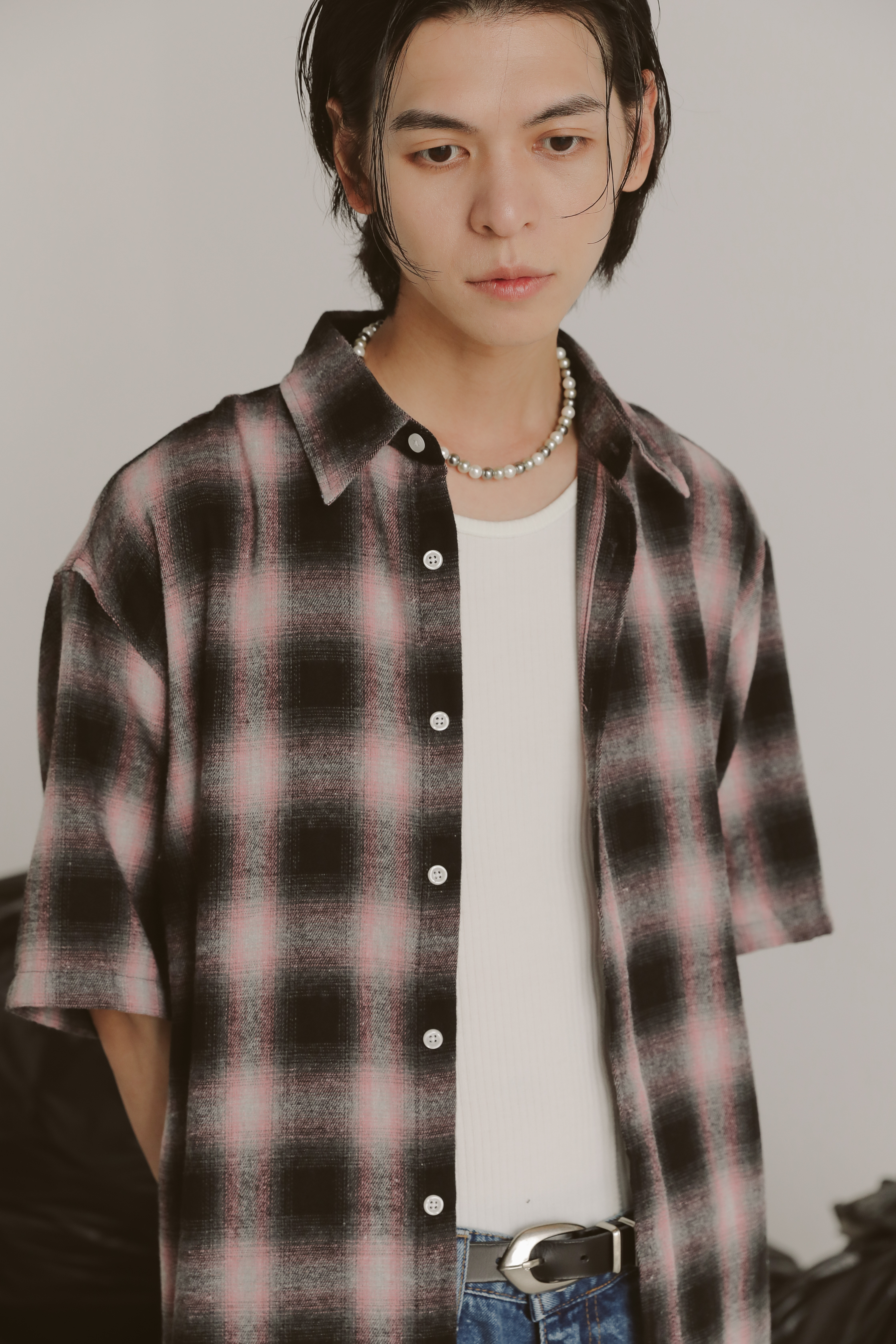 Retro Check Short Sleeve Shirt #短襯衫