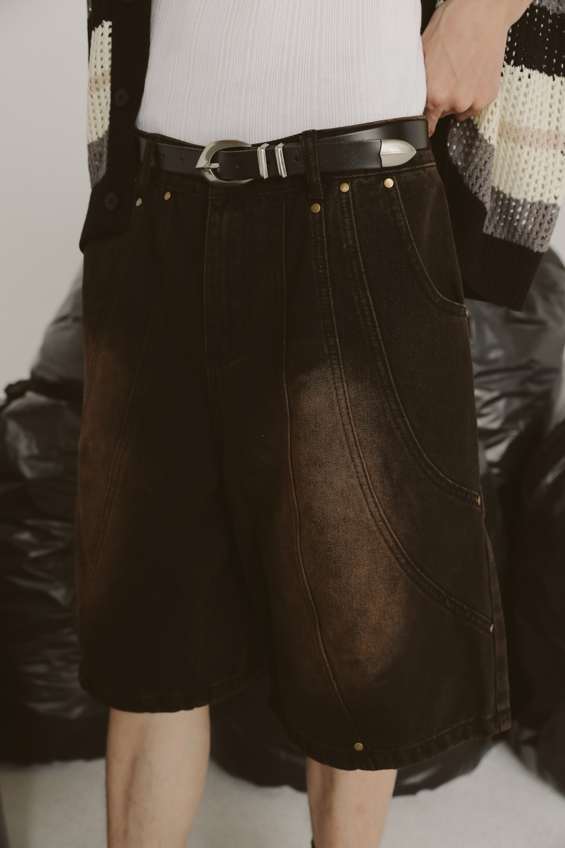 Western Half Denim Pants #牛仔短褲