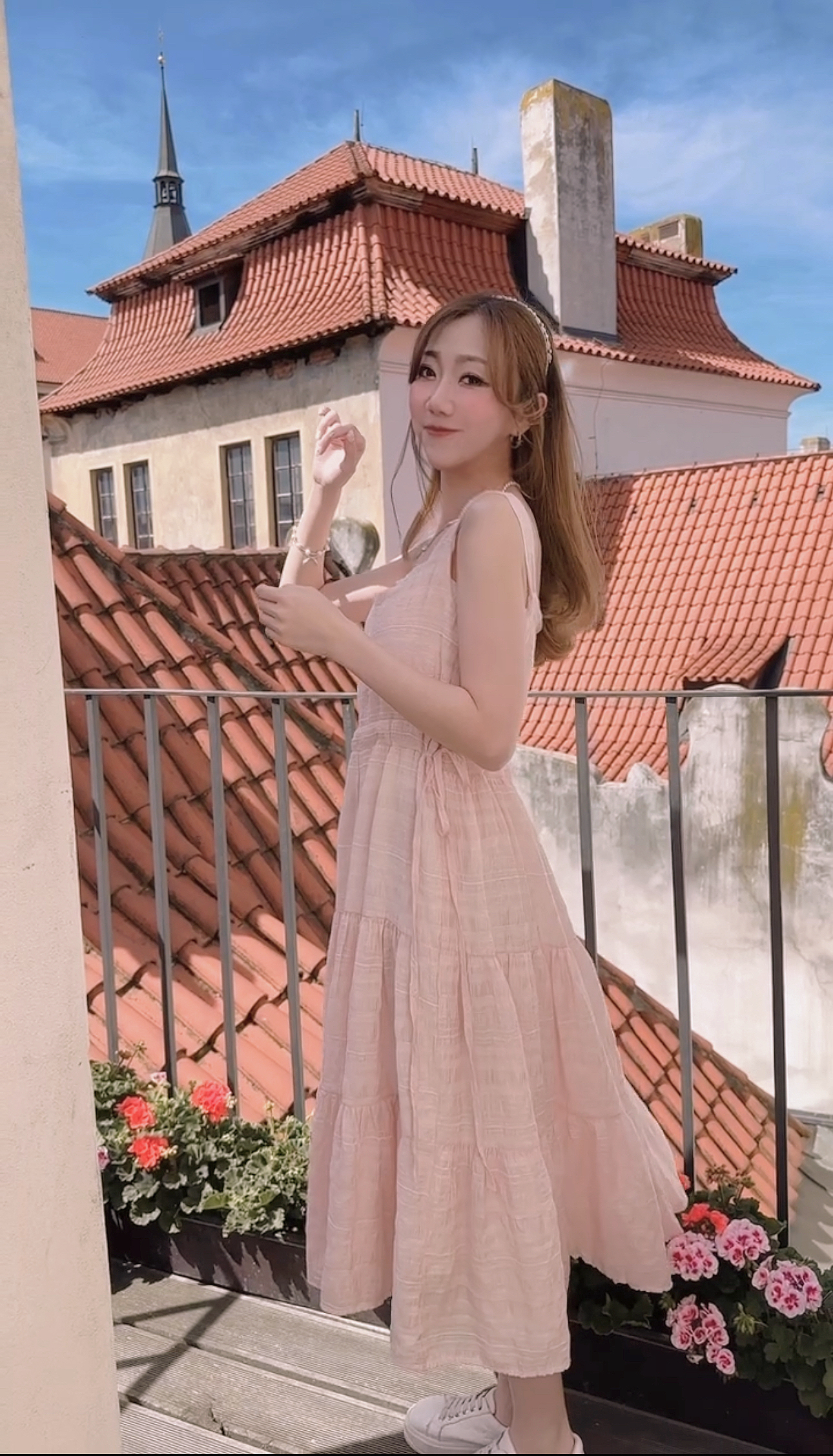 *MADE BY BJ2 SERIES* SQAURE COLLAR LAYERED CHECKED RIBBON ONE PIECE