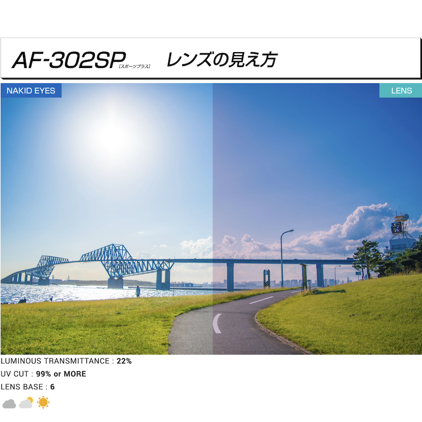 日本製 AirFly AF-302SP C-5 運動太陽眼鏡備用鏡片 - Blue Pink