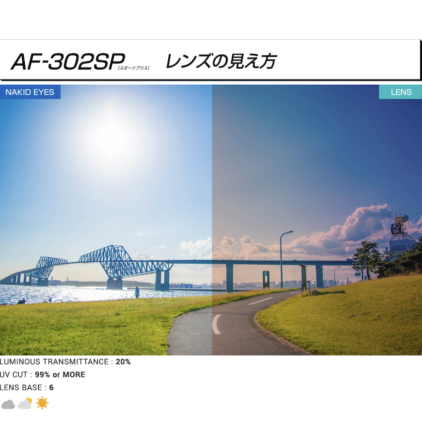 日本製 AirFly AF-302SP C-34 運動太陽眼鏡備用鏡片 - Gold