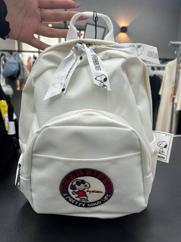 [S] LE.JUNEV PEANUTS SNOOPY MINI BACKPACK,CREAM, SLJV168 (SLJV168)