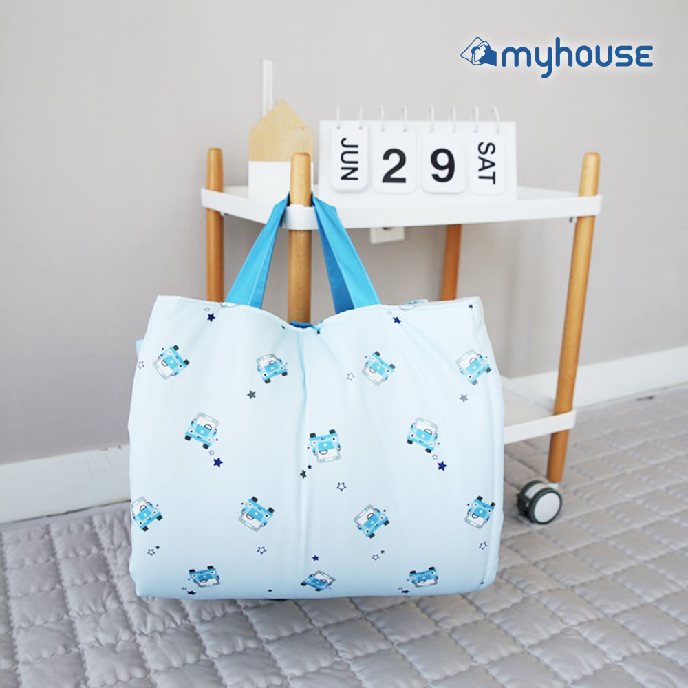 【myhouse】韓國三件攜帶式兒童防蟎睡袋 - 小汽車