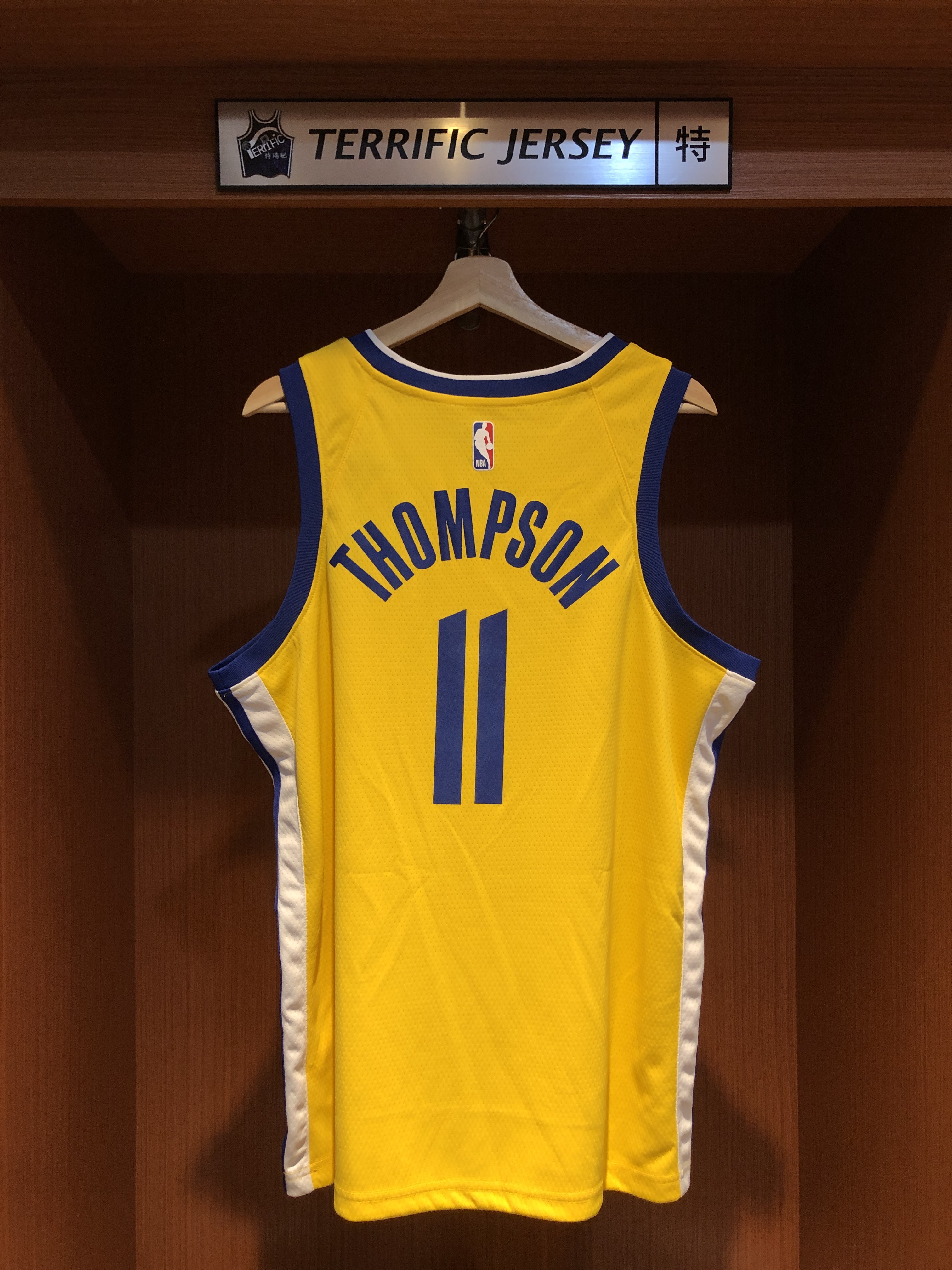 NBA球衣 Klay Thompson 金州勇士黃 Statement Jordan Swingman 球迷版 熱轉印 含贊助商標 全新