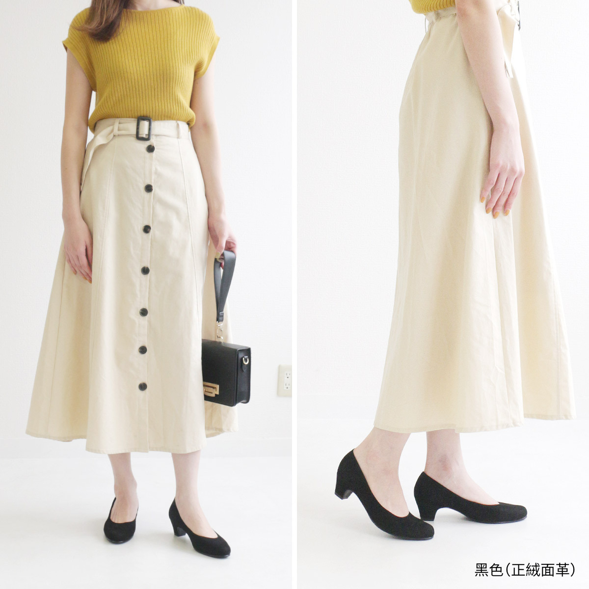 Ms. Jeune 女用圓頭日本牛皮高跟鞋 女鞋