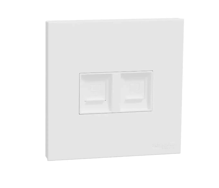 AVATARONC奐然 兩位RJ45 6類數據插座,Keystone面板備防塵活門
