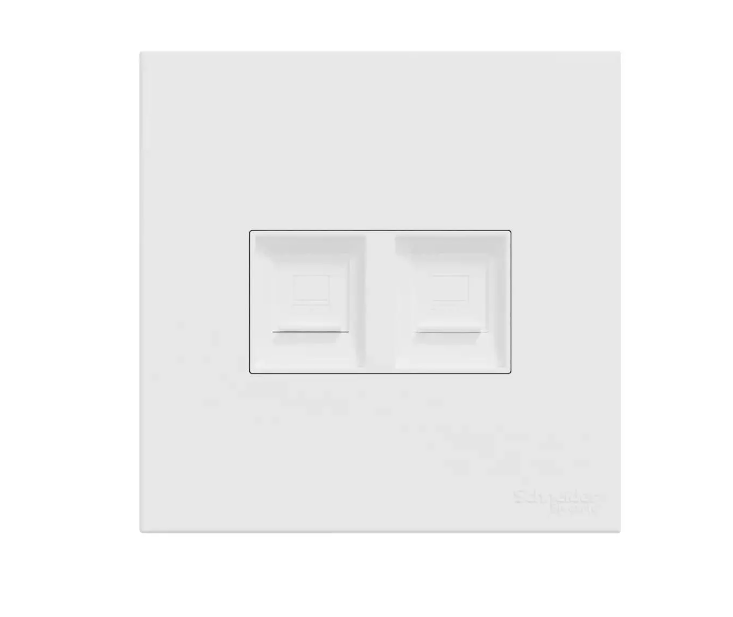AVATARONC奐然 兩位RJ45 6類數據插座,Keystone面板備防塵活門