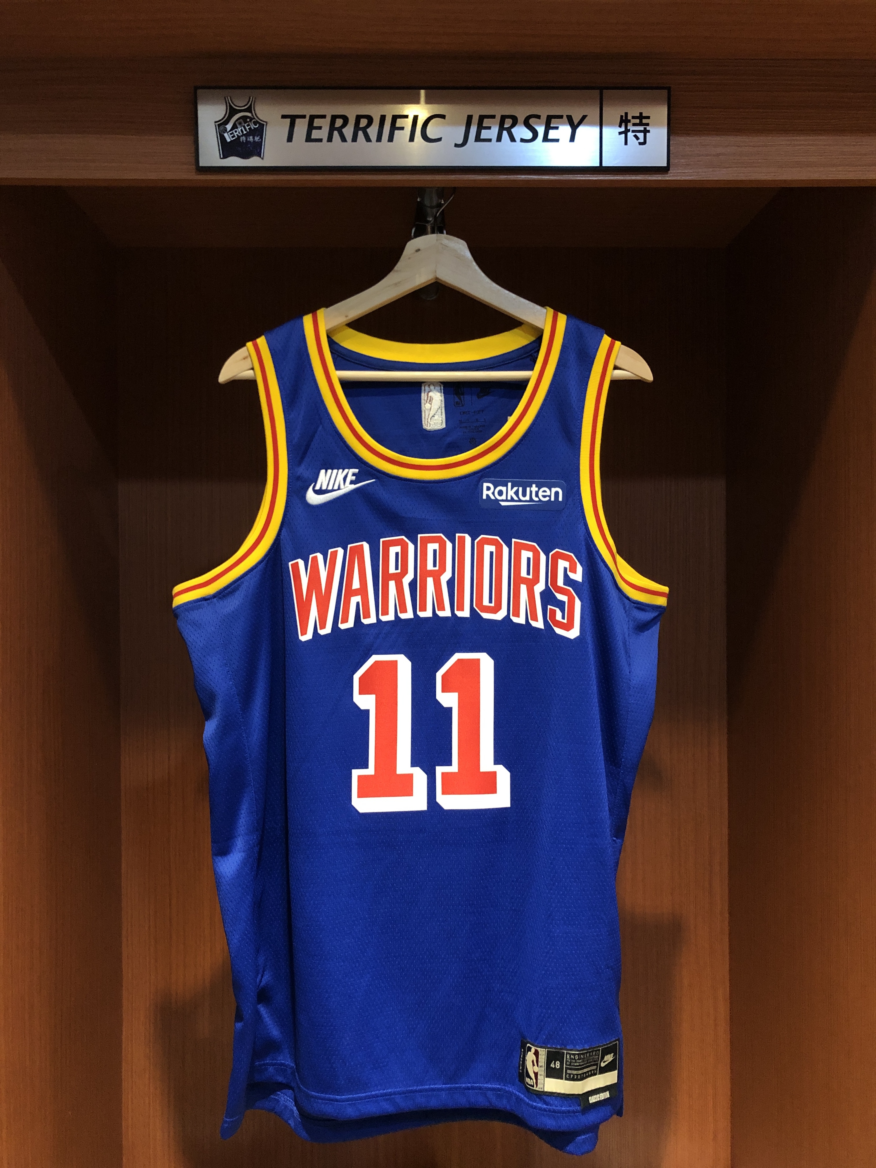 NBA球衣 Klay Thompson 金州勇士復古 HWC Nike Swingman 球迷版 熱轉印 含贊助商標 全新