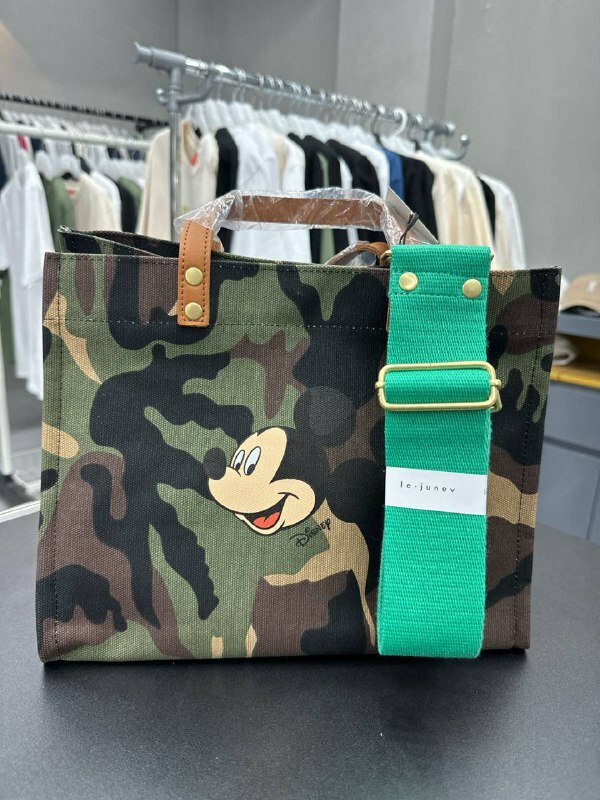[S] LE.JUNEV MICKEY CAMO SHOUDER BAG,GREEN, SLJV182 (SLJV182)