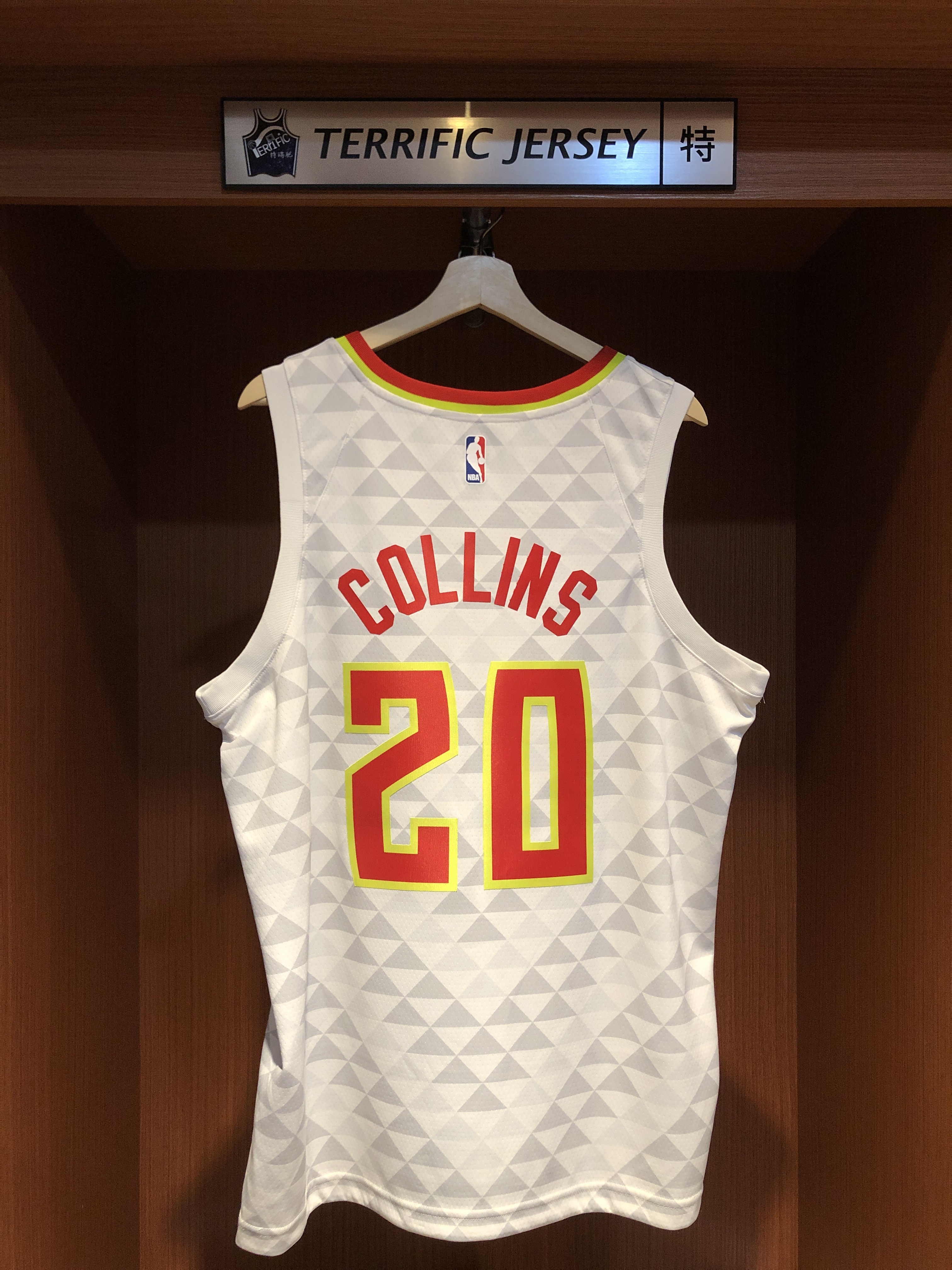 NBA球衣 John Collins 亞特蘭大老鷹白 Association Nike Swingman 球迷版 熱轉印 含贊助商標 全新