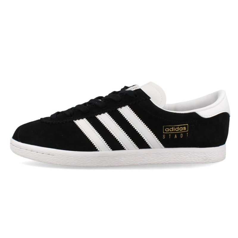 <連線代購商品><限時折扣特價>ADIDAS STADT 黑白 T頭鞋 扁鞋 低筒休閒鞋【JI1882】