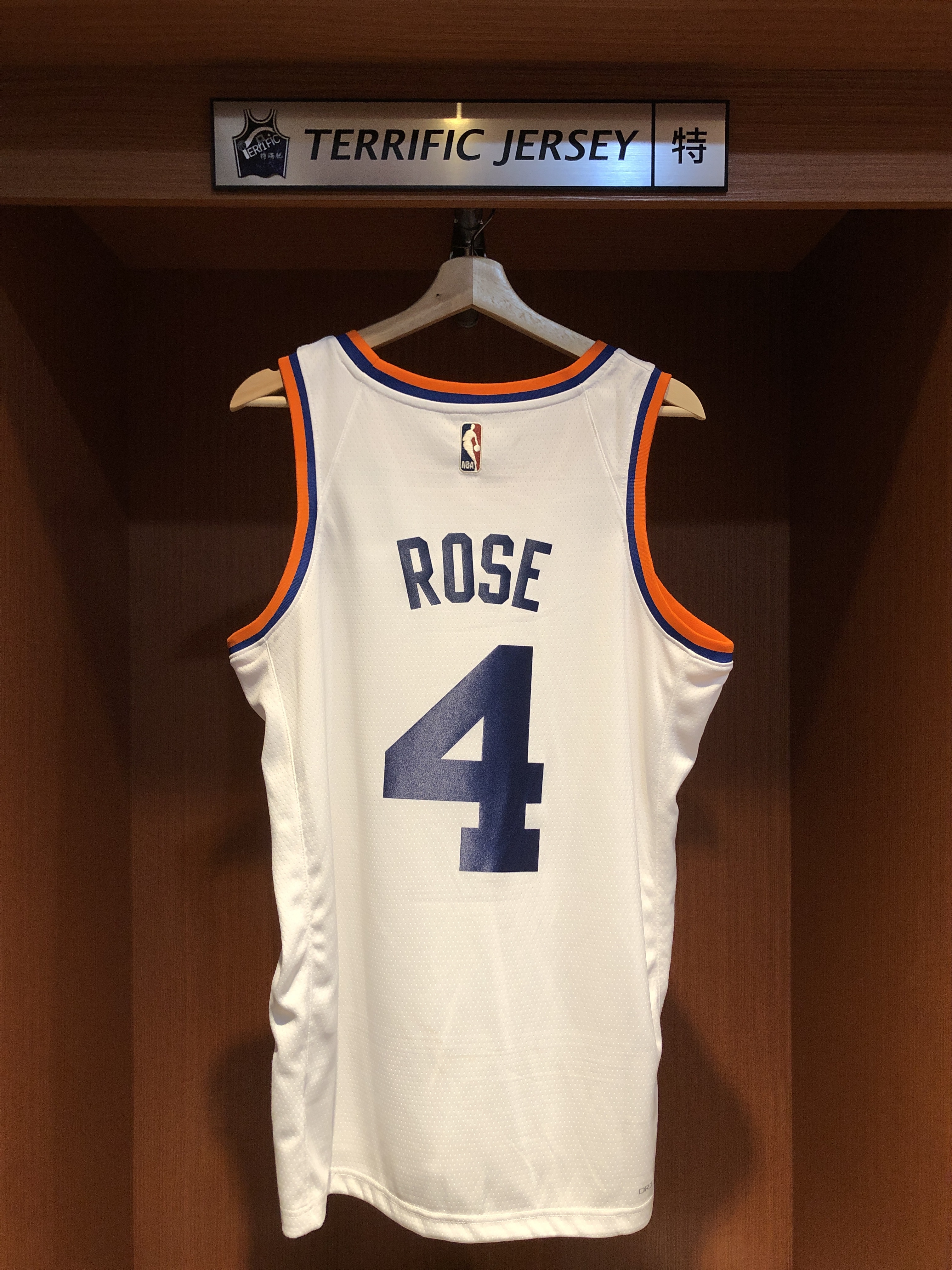 NBA球衣 Derrick Rose 紐約尼克復古 HWC Nike Swingman 球迷版 熱轉印 含贊助商標 全新