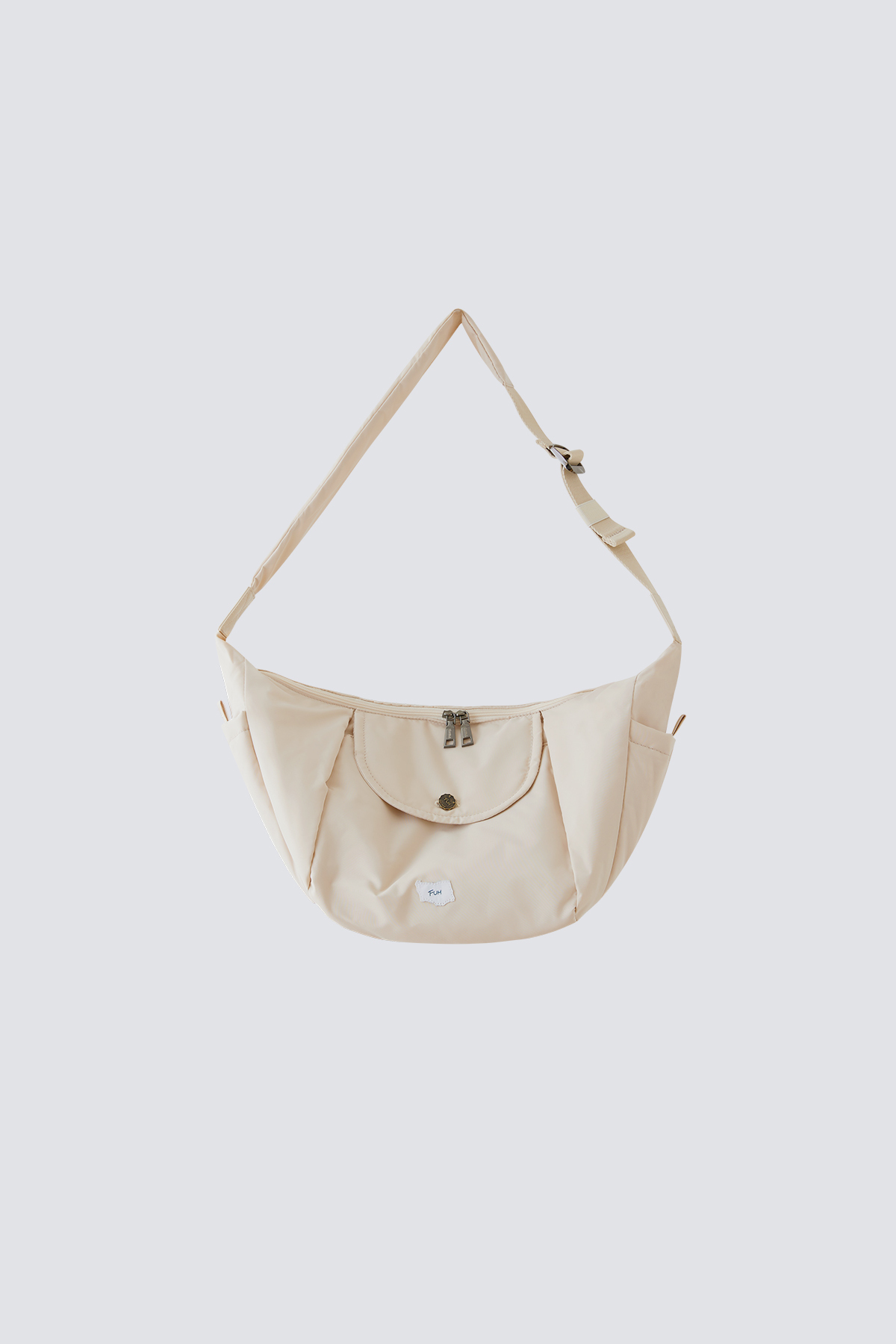 Quilted Croissant Shoulder Bag｜Creamy｜Hong Kong Original Design