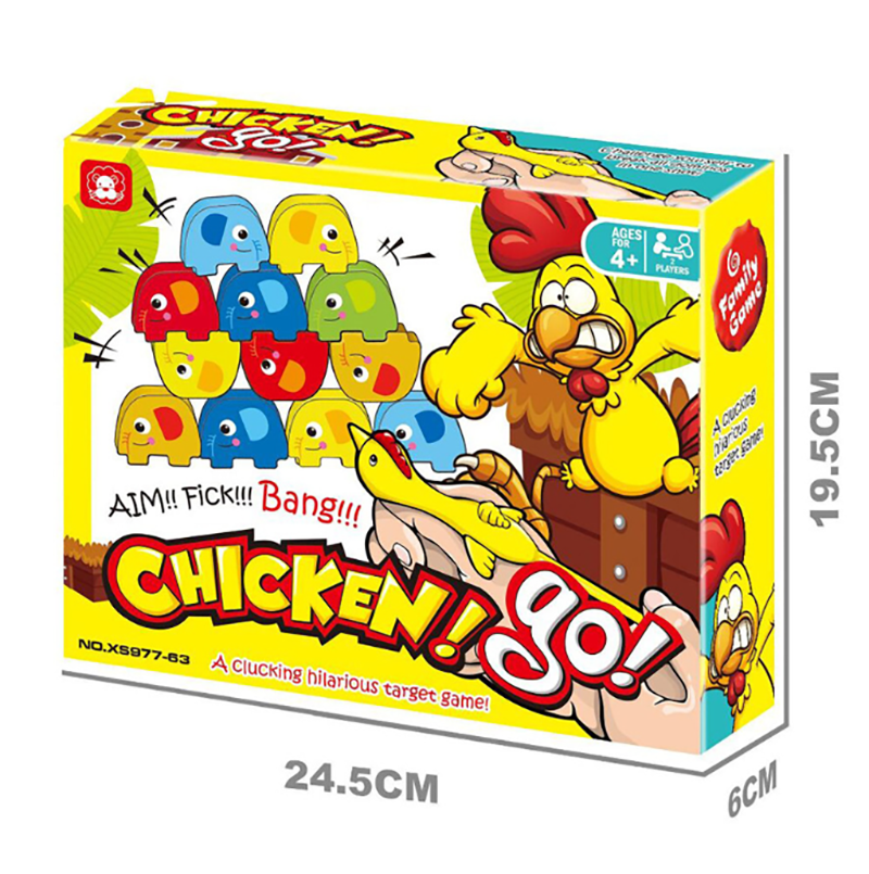 盒裝玩具 桌上彈跳小雞遊戲 AD1726