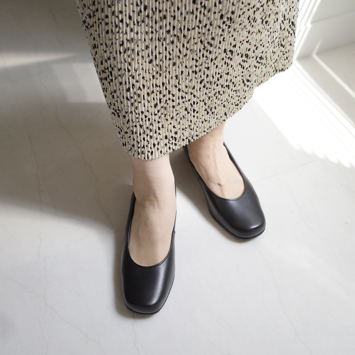 Ms. Jeune 日本真皮 3E寬 女用面試好感高跟鞋