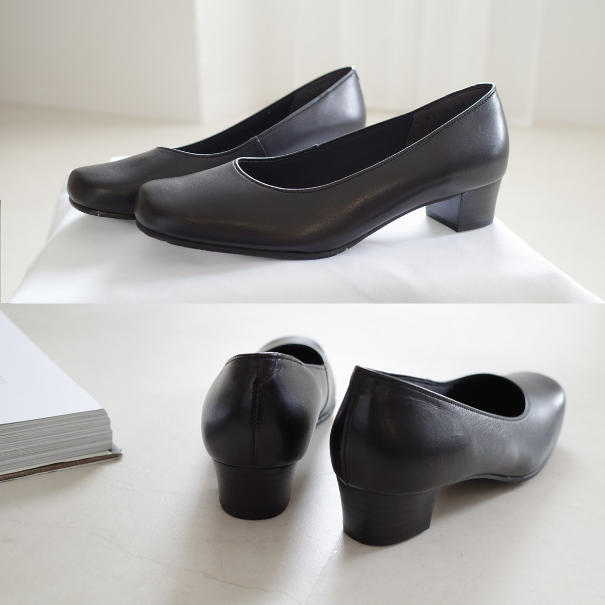 Ms. Jeune 日本真皮 3E寬 女用面試好感高跟鞋
