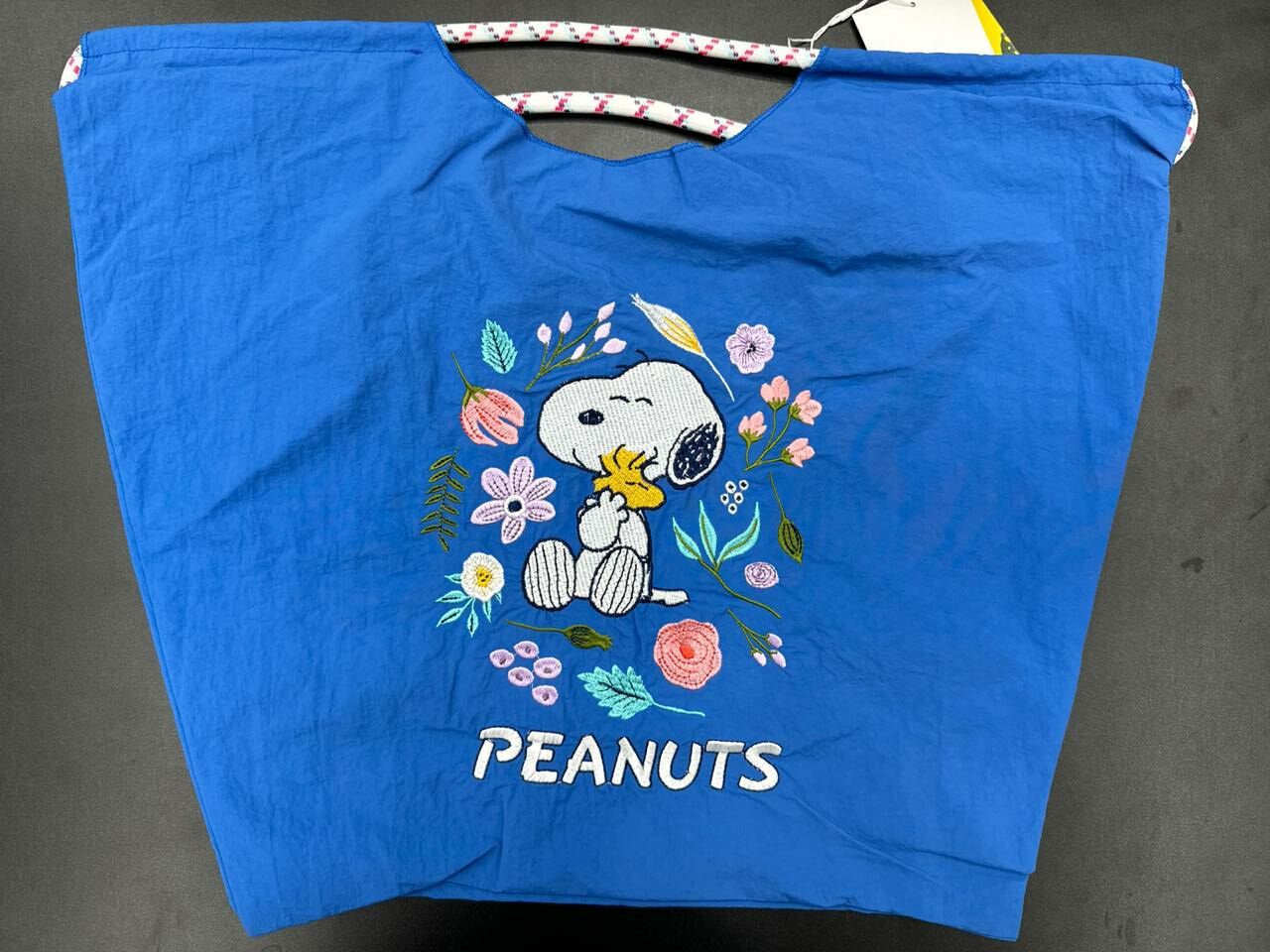 [S] LE.JUNEV SNOOPY NYLON TOTE BAG,BLUE, SLJV191 (SLJV191)