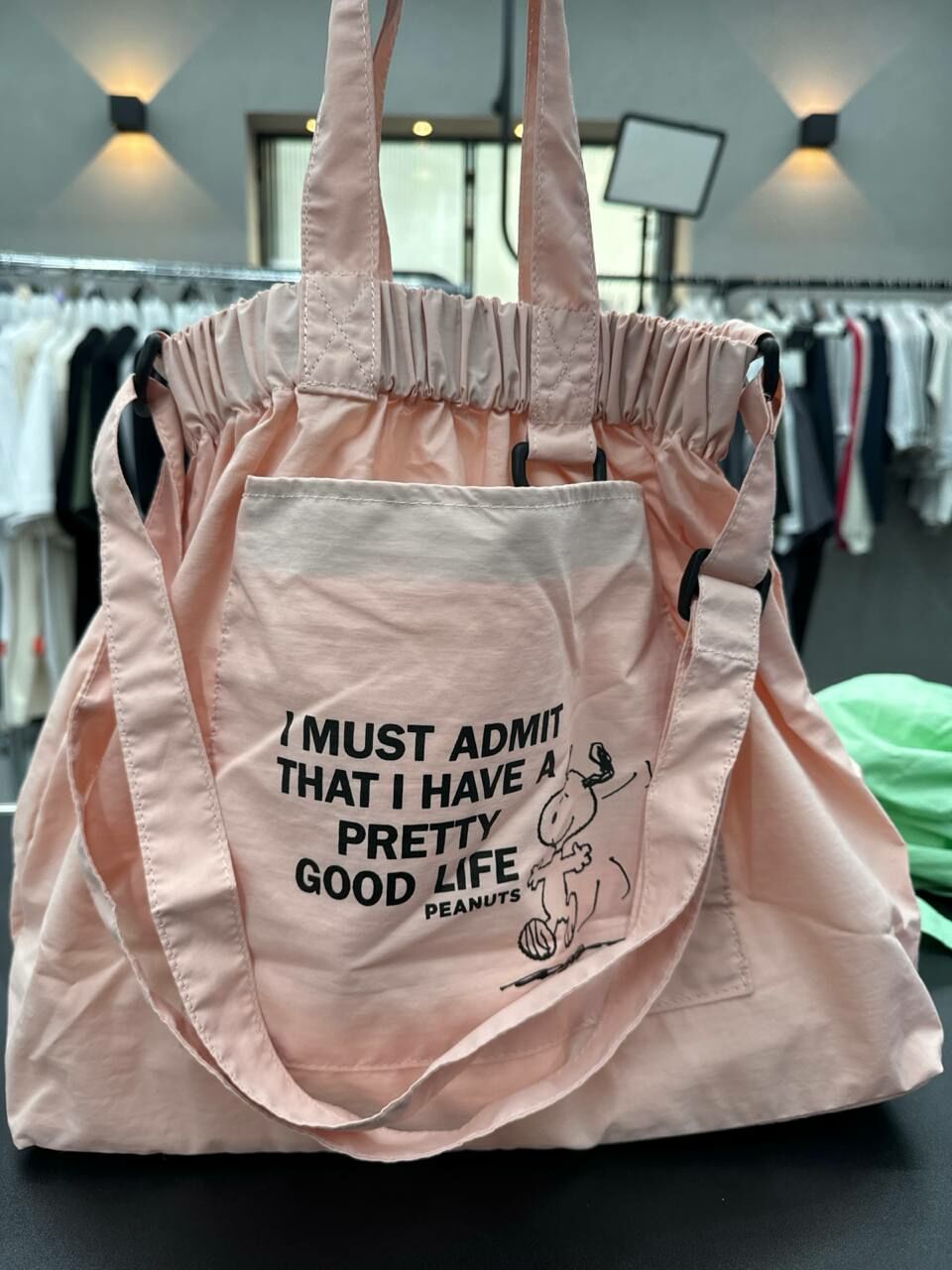 [S] LE.JUNEV PEANUTS SNOOPY BIG DUMPLING BAG,PINK, SLJV196 (SLJV196)