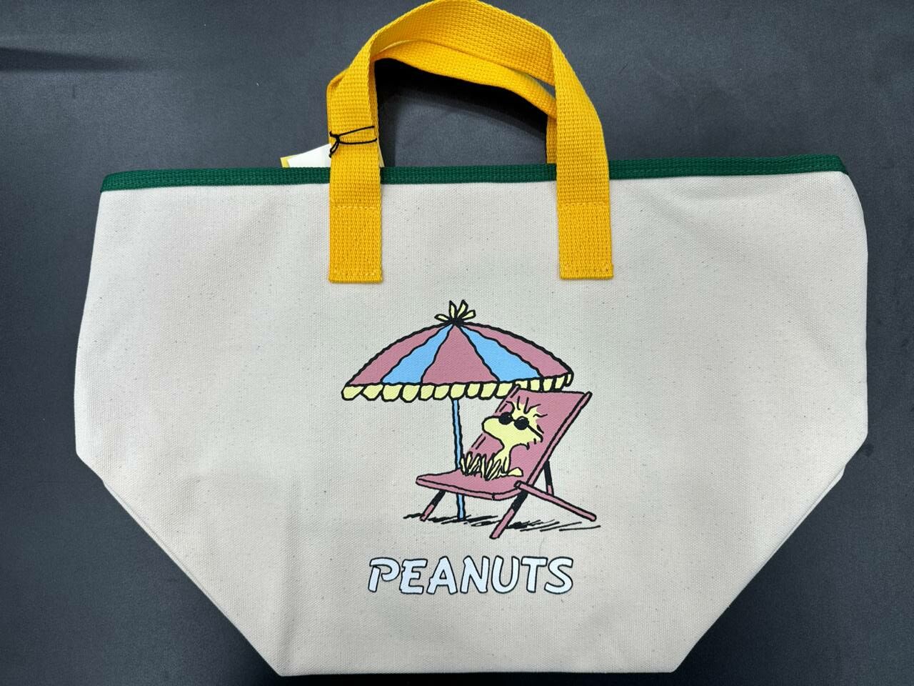 [S] LE.JUNEV PEANUTS CANVAS TOTE BAG,YELLOW, SLJV203 (SLJV203)