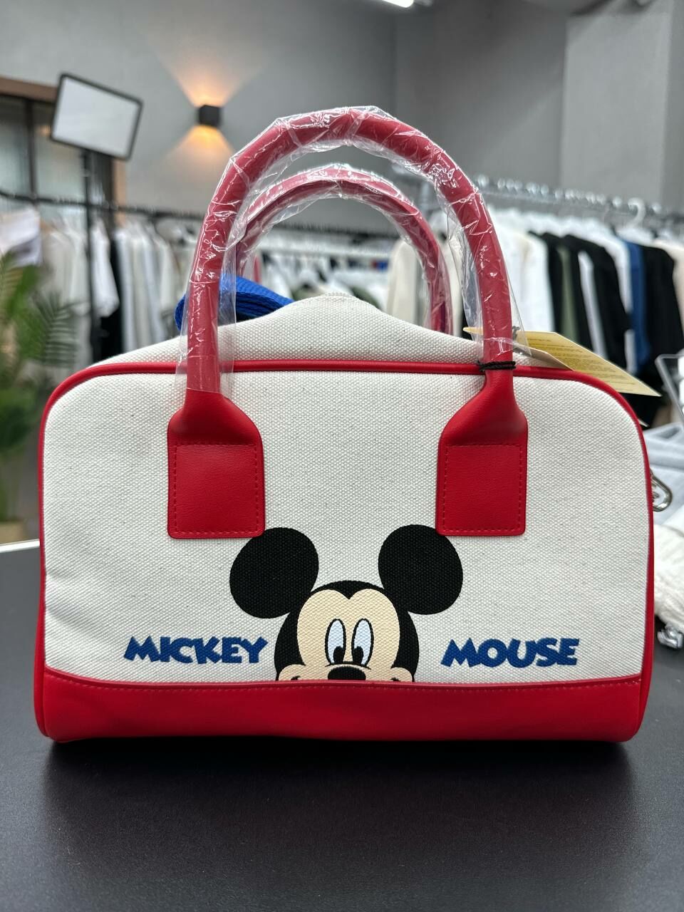 [S] LE.JUNEV NAYA MICKEY CROSSBODY BAG,RED, SLJV212 (SLJV212)