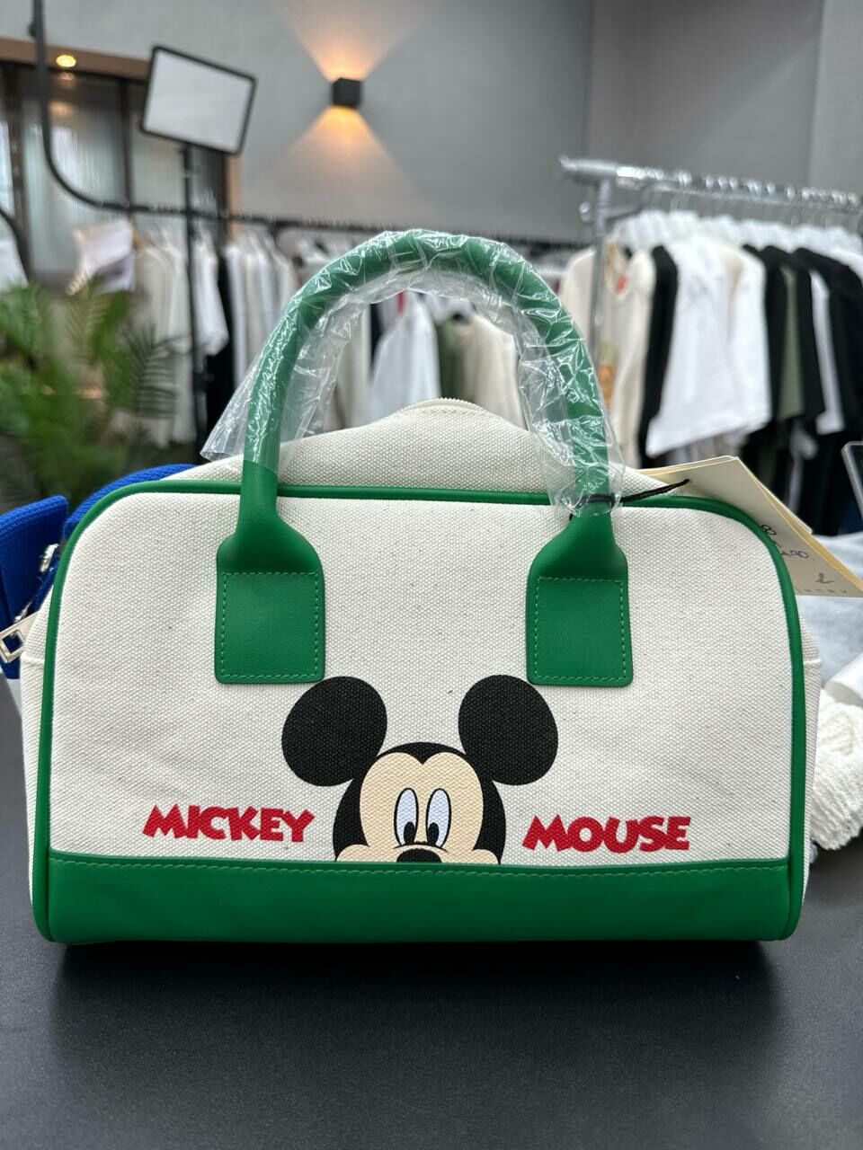 [S] LE.JUNEV NAYA MICKEY CROSSBODY BAG,GREEN, SLJV218 (SLJV218)