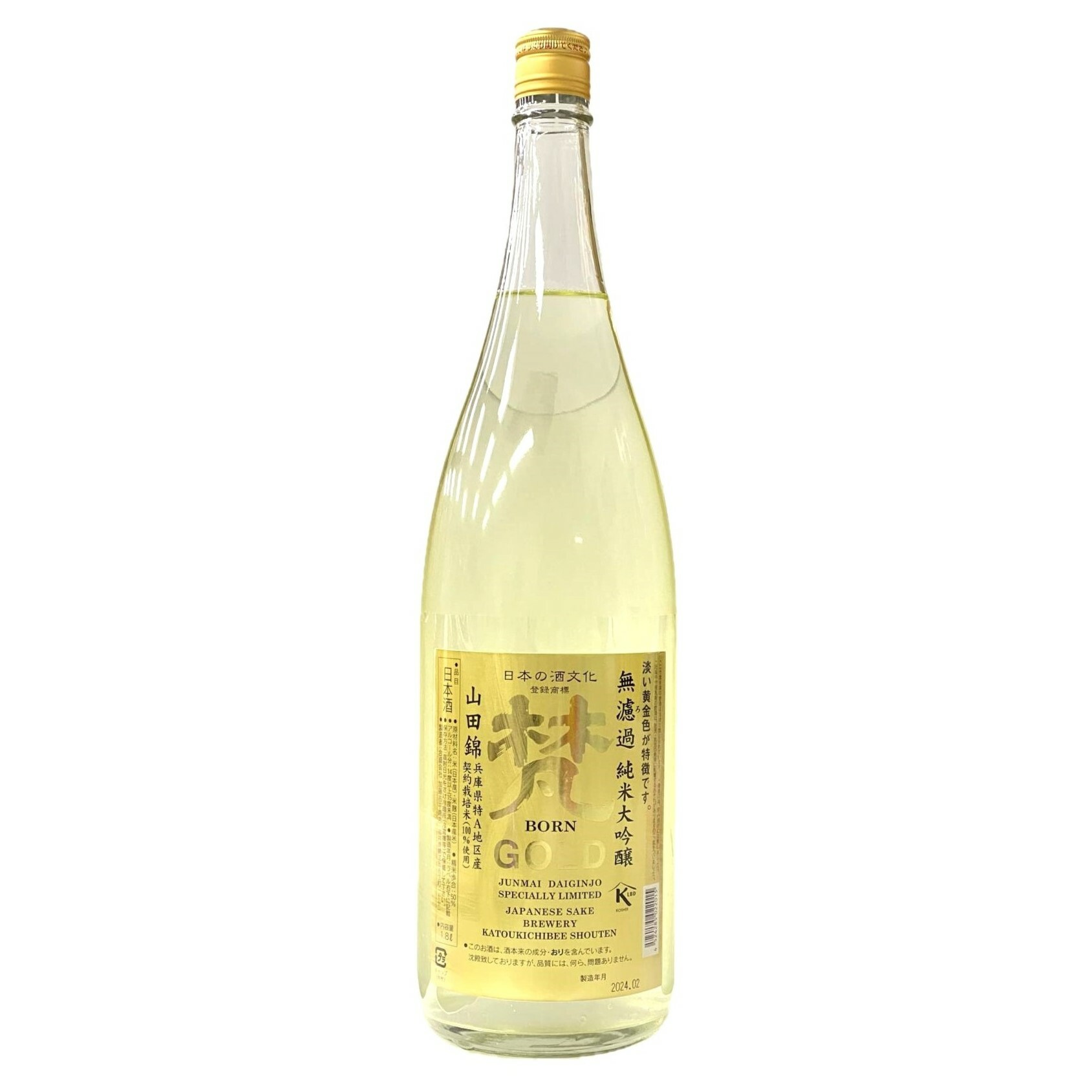 梵 GOLD 純米大吟醸 1800mL
