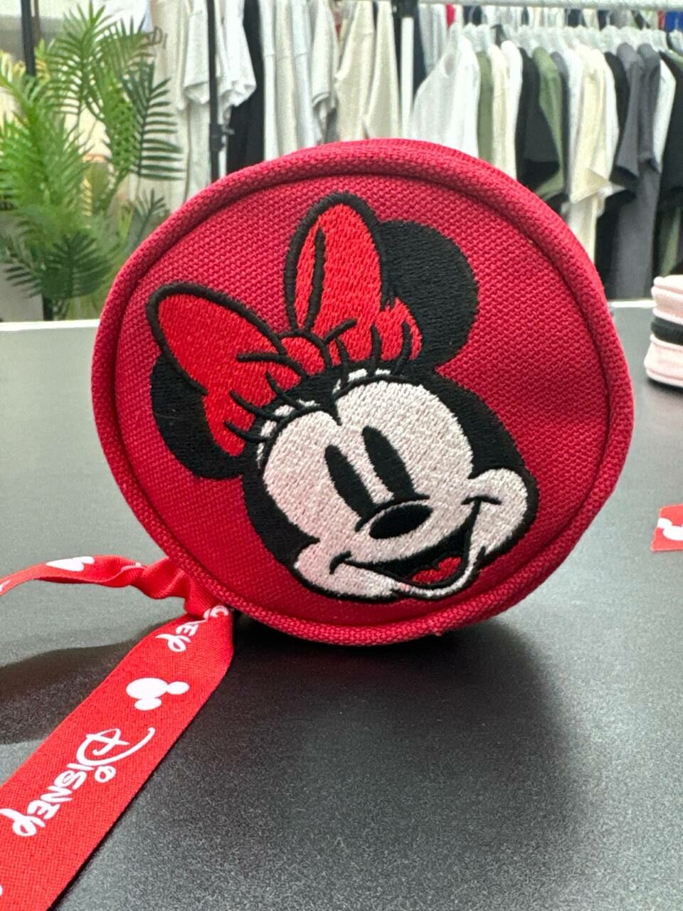 [S] LE.JUNEV DISNEY MINNIE ROUND COIN POUCH,RED, SLJV223 (SLJV223)