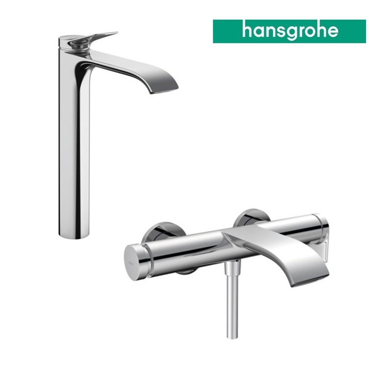 hansgrohe Vivenis 75044, -000 + 75420, -000 Basin Mixer & Bath Mixer Set