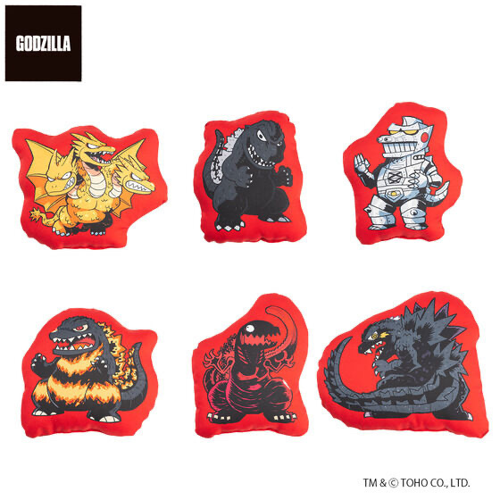 213581 Pbandai 預訂2024/8月 ゴジラ デフォルメダイカットクッション（全6種）