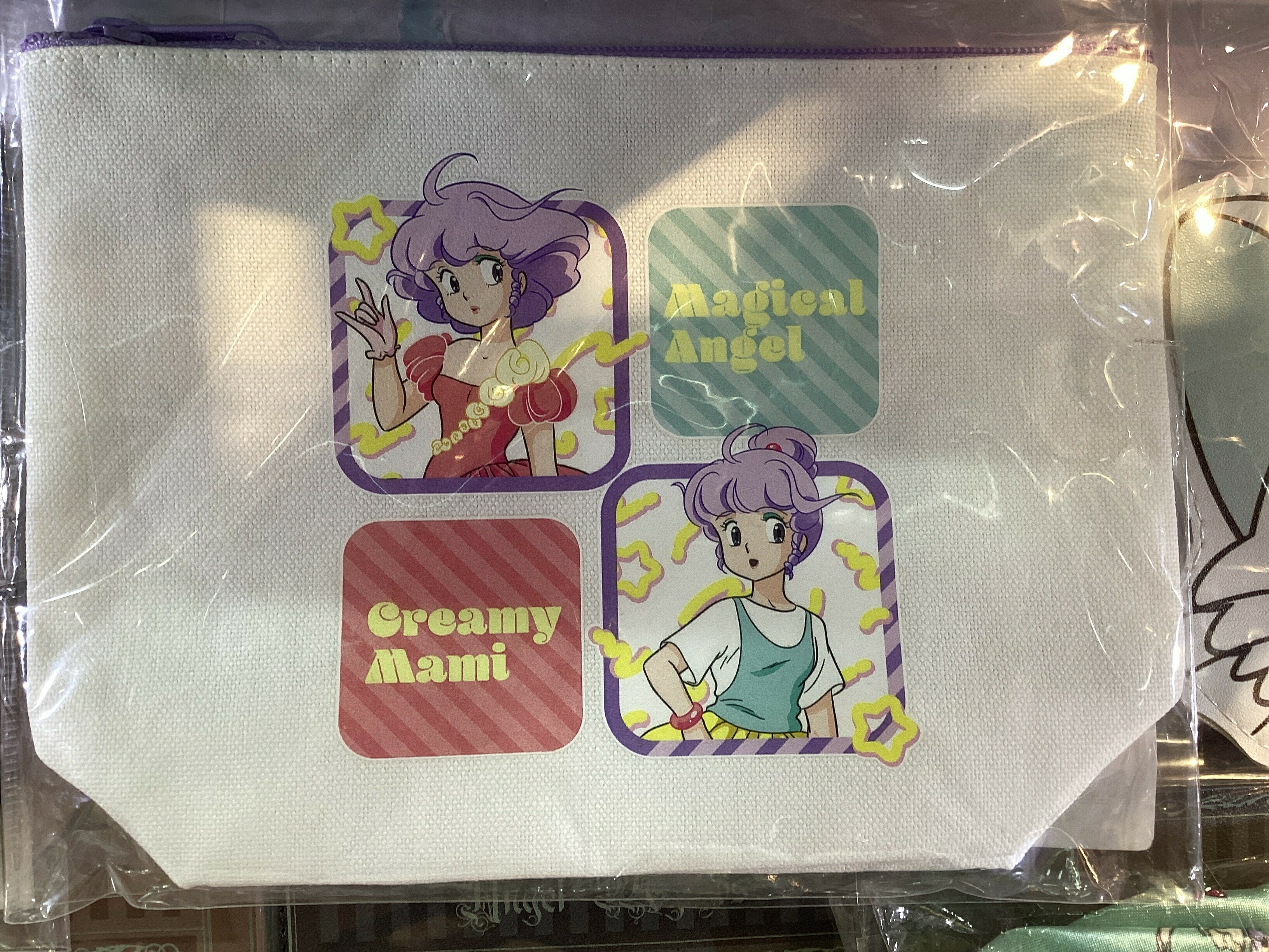 小忌廉拉鍊小布袋（白）