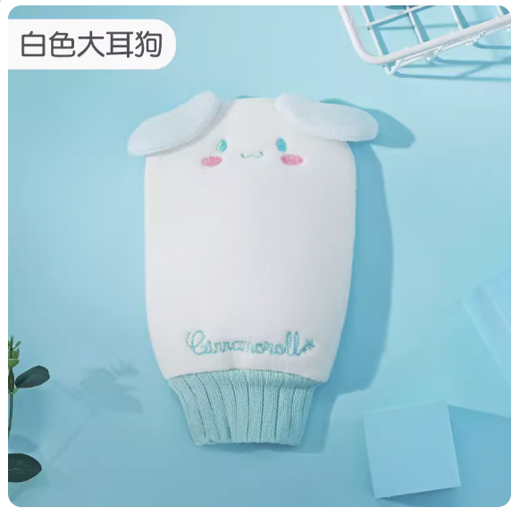 熱推搓澡巾家用（白色玉桂狗）