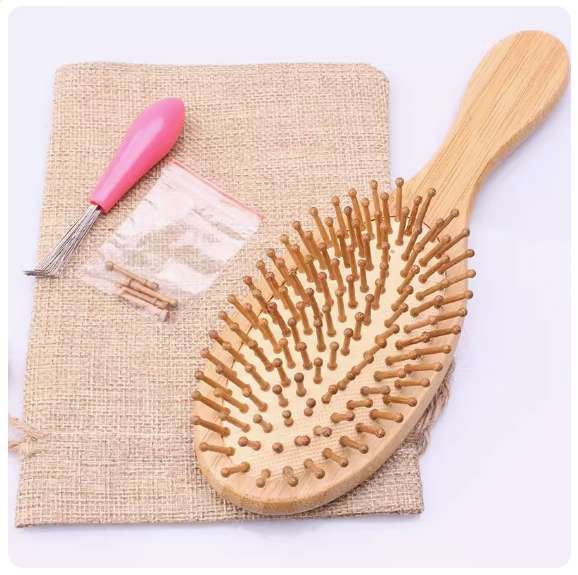 Hot-recommended Nanzhu Airbag Massage Comb (large round size [cloth bag + cleaning claw + spare teeth])