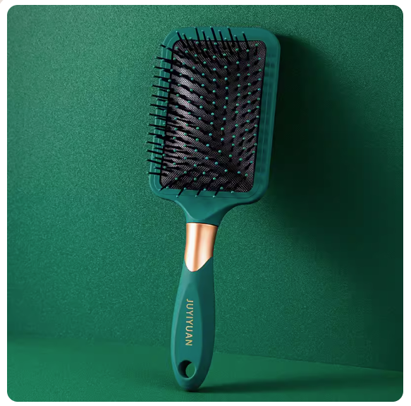 Hot recommended long hair curling comb for women ([dark green] square air cushion comb)