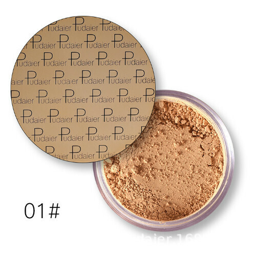 熱推Pudaier散粉高光遮瑕蜜粉定妝粉（01# Desert）