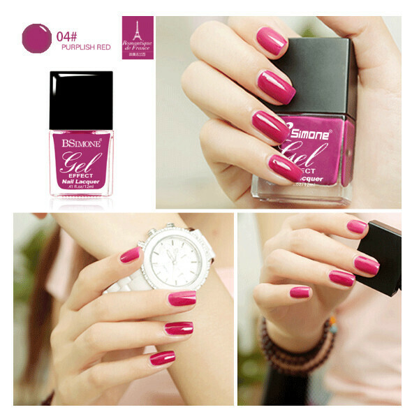Popular no-bake long-lasting water-based nail polish (04# purple)
