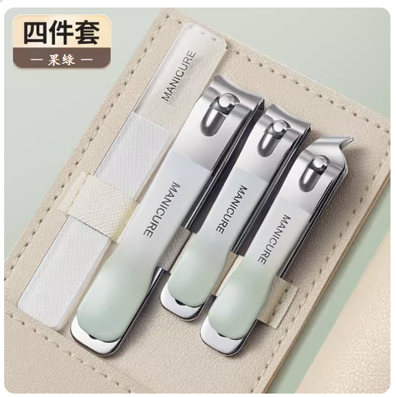 爆款修剪腳甲套裝(漸變綠❤精工4件套)