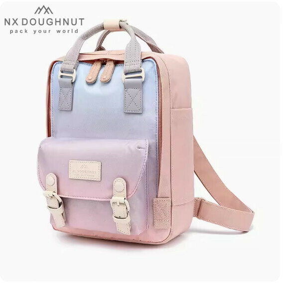 Popular casual and fashionable donut mini backpack elementary school bag [Sunrise (small size)]