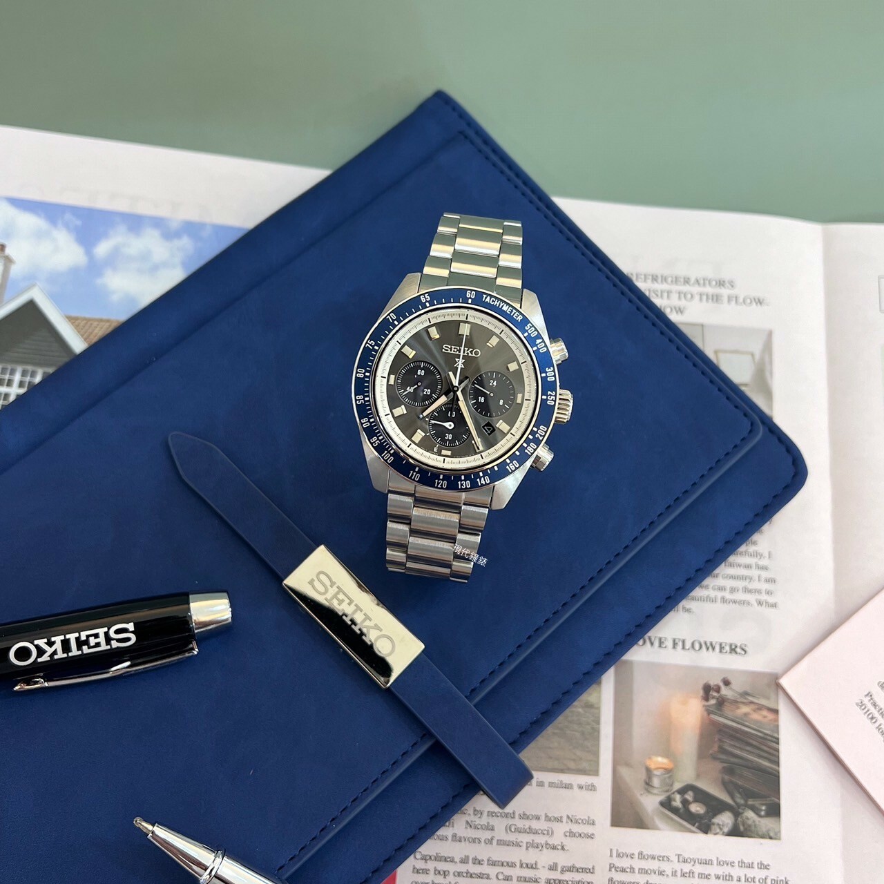 【SEIKO 精工】PROSPEX SpeedTimer太陽能計時腕錶V192-0AH0Z 41.4mm 現代鐘錶